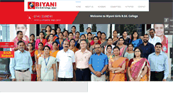 Desktop Screenshot of biyanigirlscollege.com